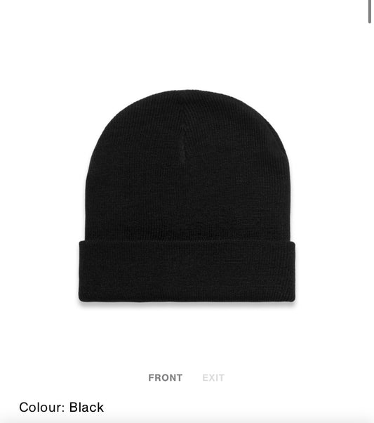 Cuffed Competitive Nature Beanie (Black)