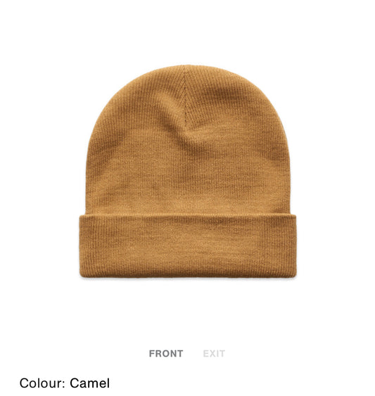 Cuffed Competitive Nature Beanie (Brown)
