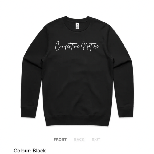Competitive Nature Crew Neck (Black)